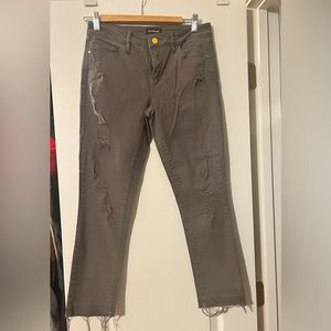 Bebe cropped skinny jeans